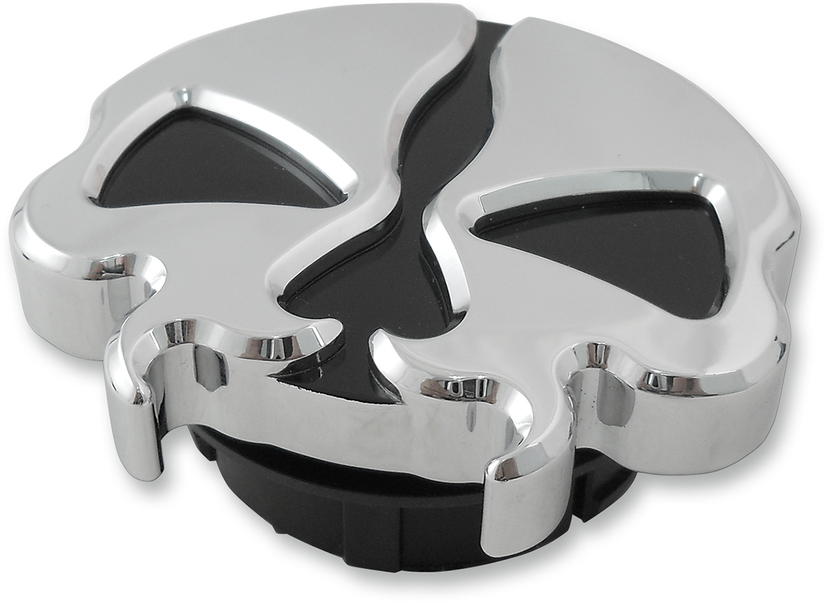 Dummy Split Skull Gas Cap - Chrome