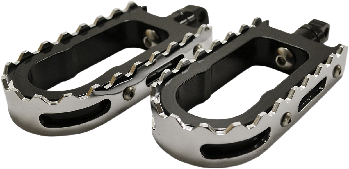 BMX Footpegs - Black/Chrome