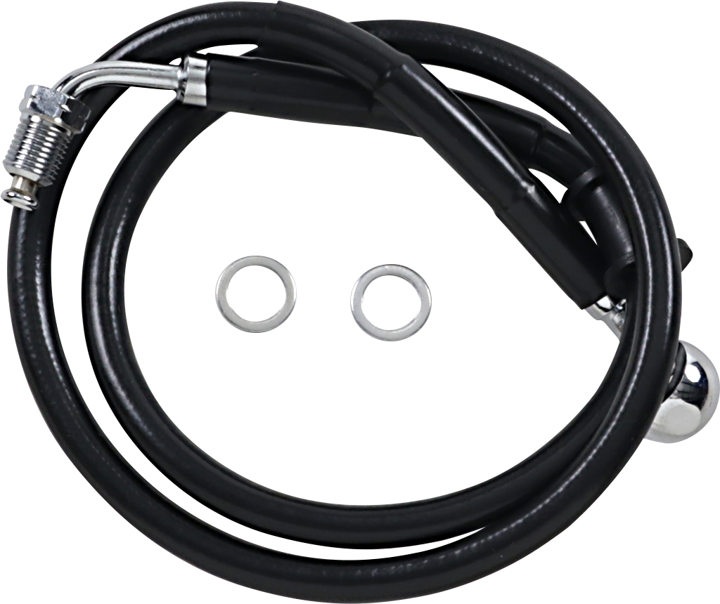 Brake Line - +6" - Black - '18-'20 Softail