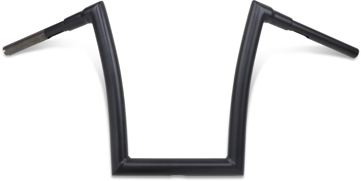 Flat Black 1-1/2" Strip Handlebar with 14" Rise
