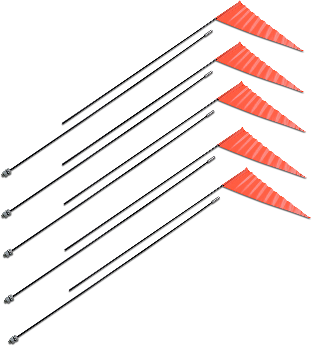 Flag and Pole - 7' Black Pole - 5 Pack