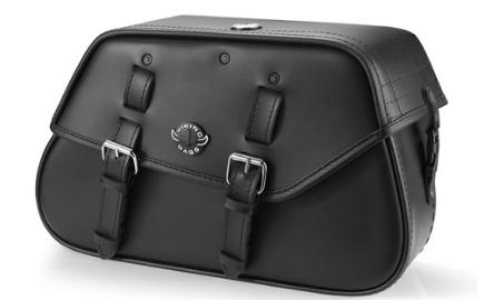 VikingBags Loki Medium Double Strap Leather Alforjas para H-D Softail Low Rider S FXLRS