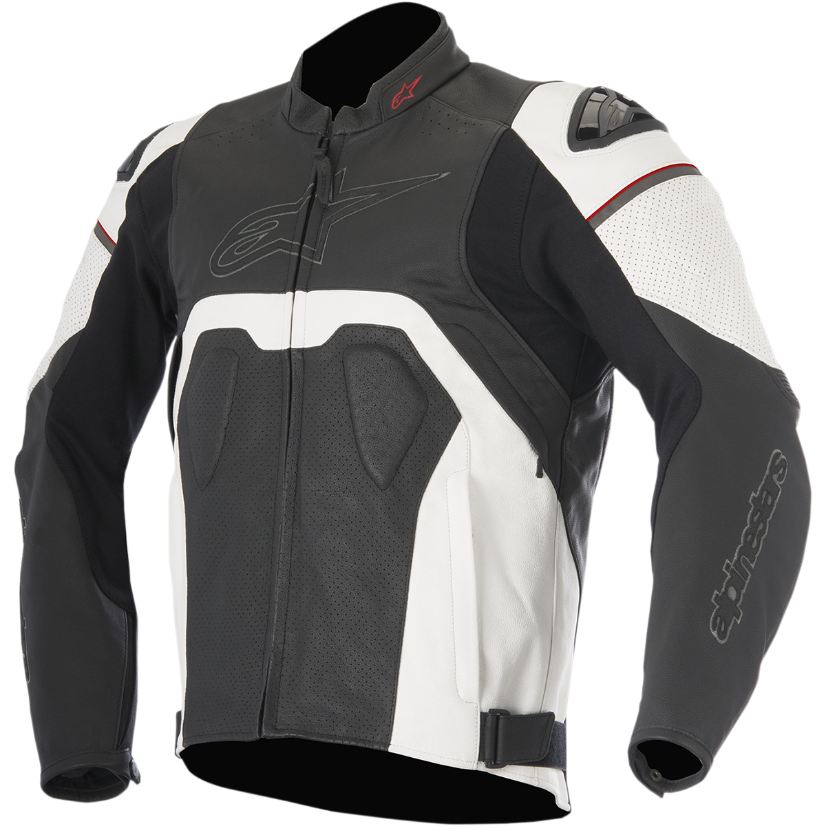 Chamarra de piel ALPINESTARS Core Airflow negra/blanco