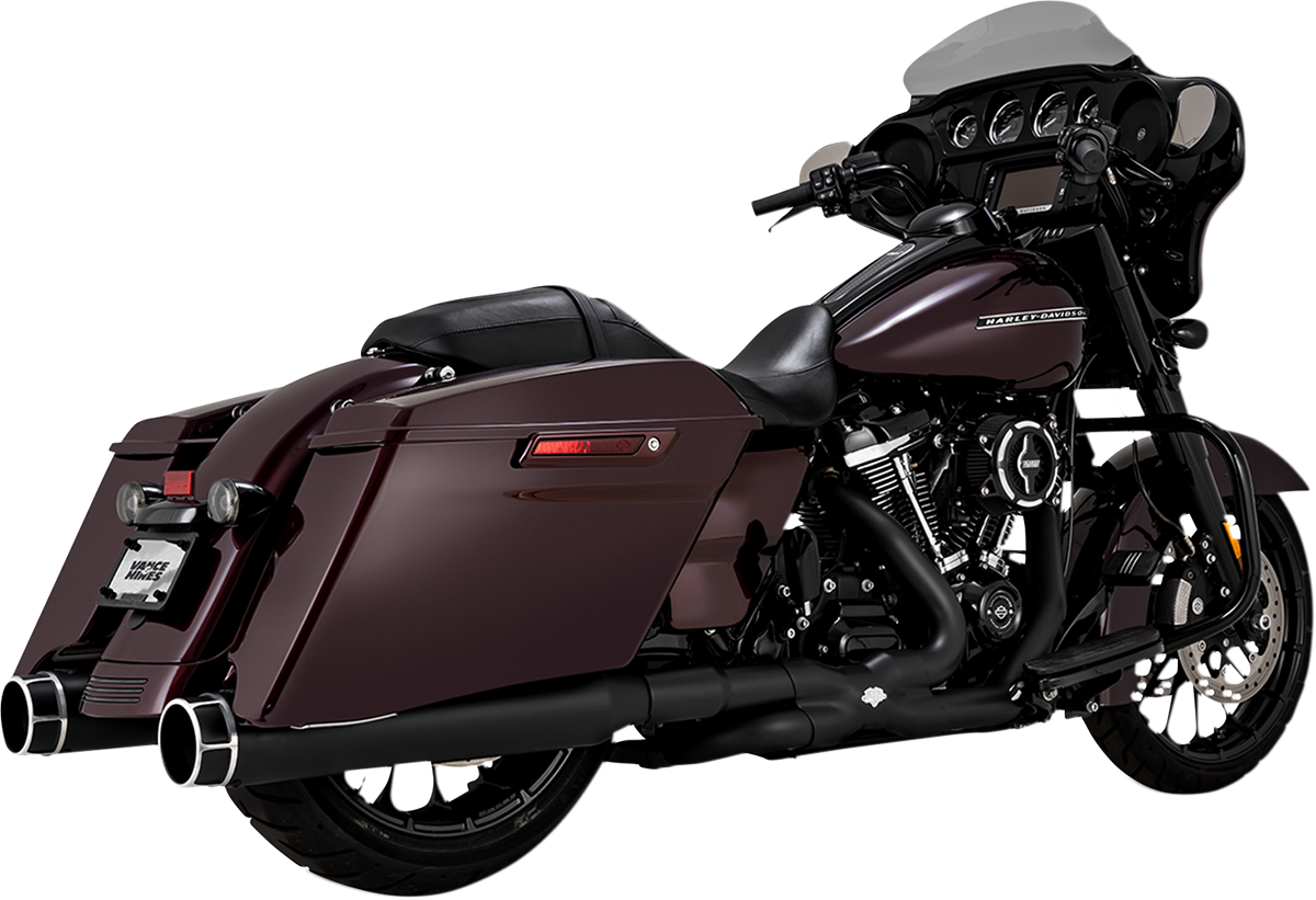 Mofles Vance & Hines Torquer 450 negro mate H-D Touring 2017 a 2022