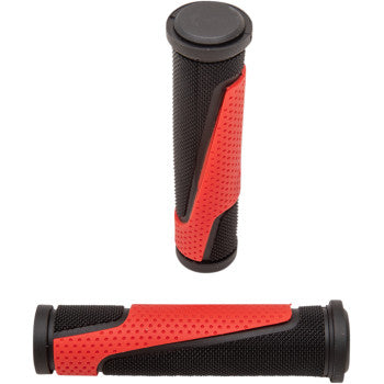 PRO GRIP Puños - 807 - Extremos abiertos - Rojo / Negro