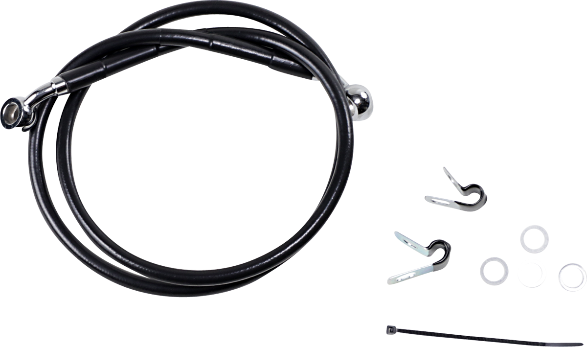 Front Brake Line 04-10 Black