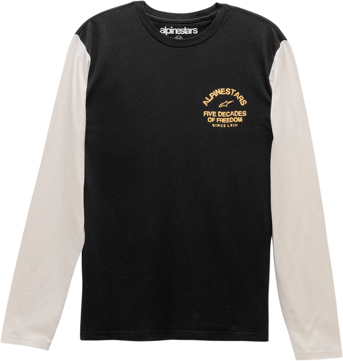 Playera manga larga Alpinestars Decades Premium negra