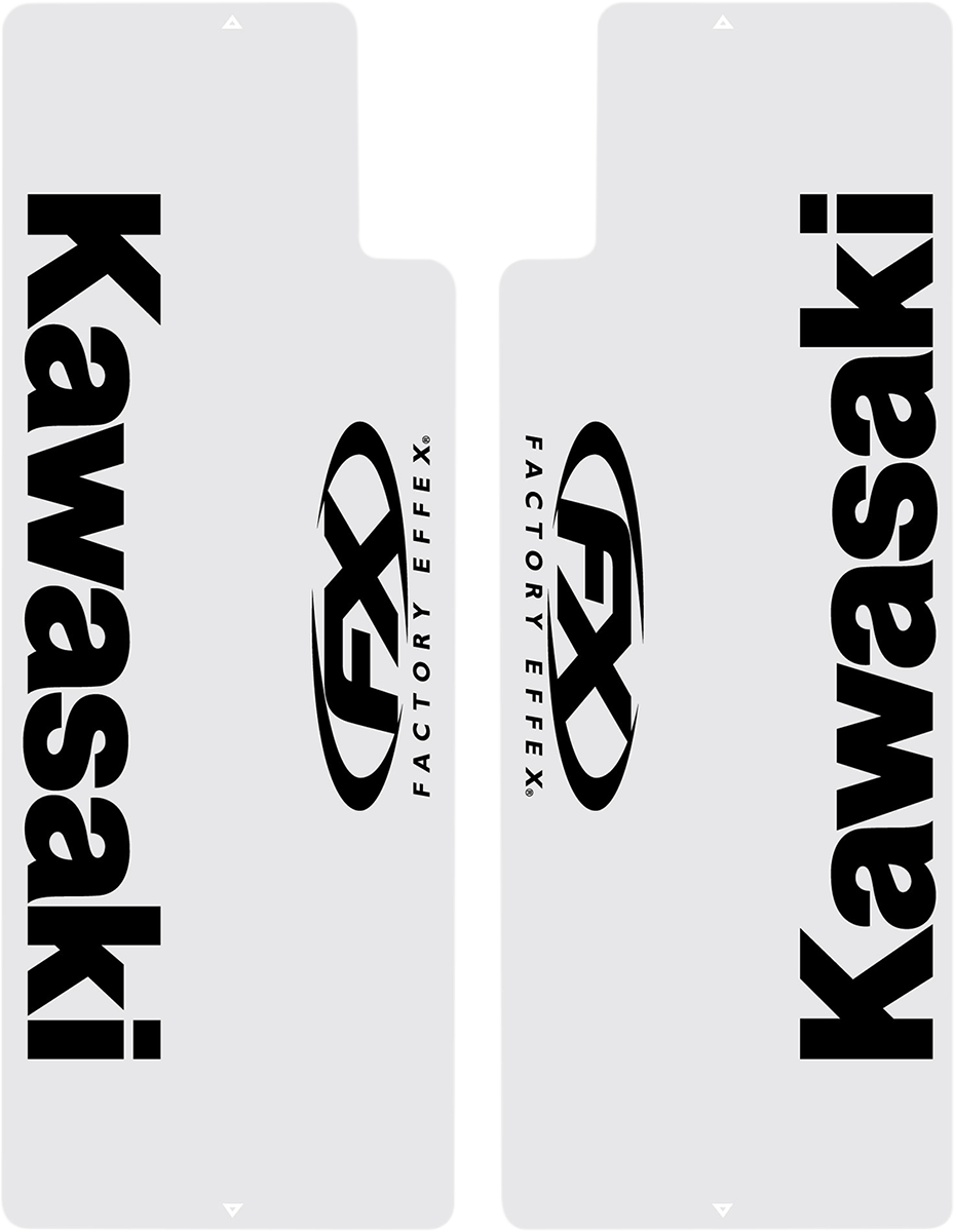 Fork Shield Decal - Kawasaki - Black