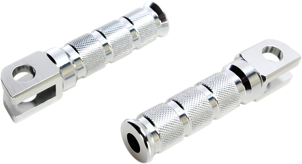 Front Footpegs - Silver - Suzuki