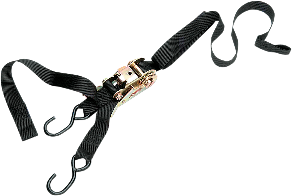 1" Ratchet Tied Down - Assist - Black
