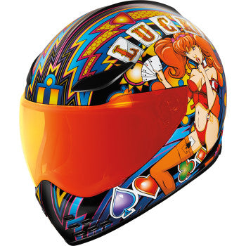 Casco ICON Domain Lucky Lid 4 - Rojo