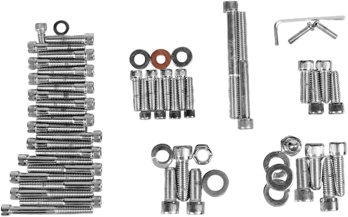 Tornillos del motor allen estriado cromo