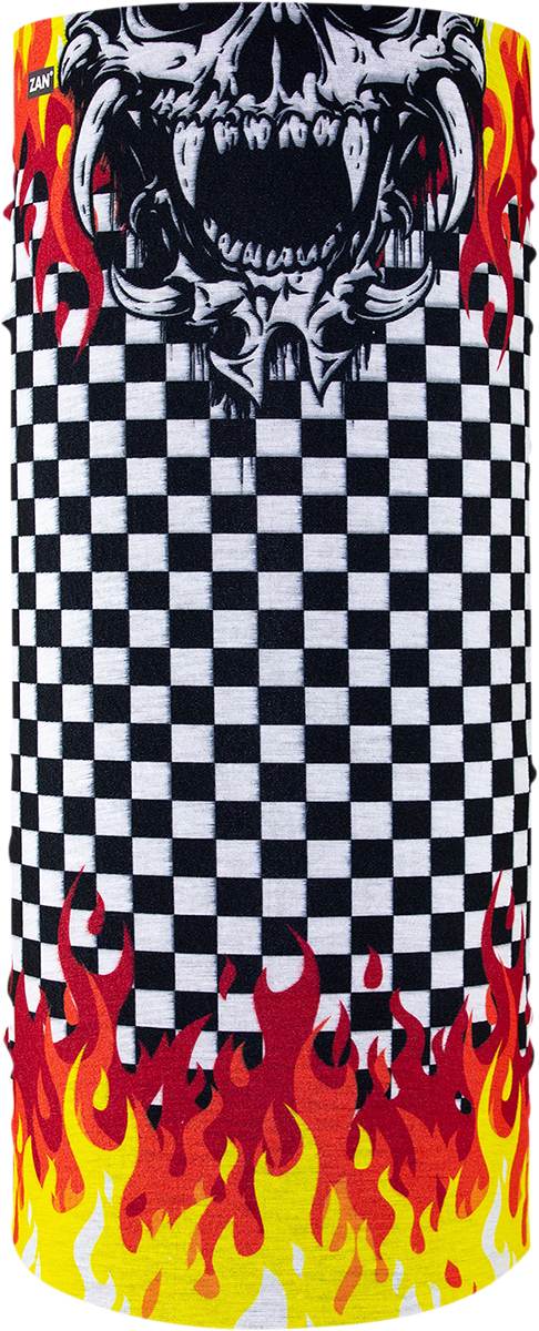 Motley Tube® Polyester Neck Tube - Checker Flames