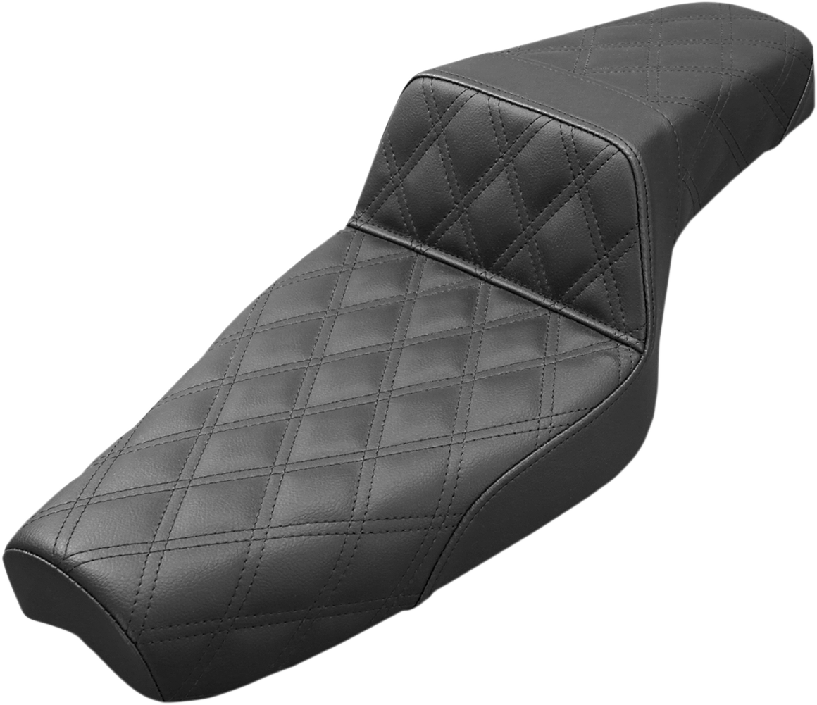Step Up Seat - Lattice Stitched - Black - XL0849