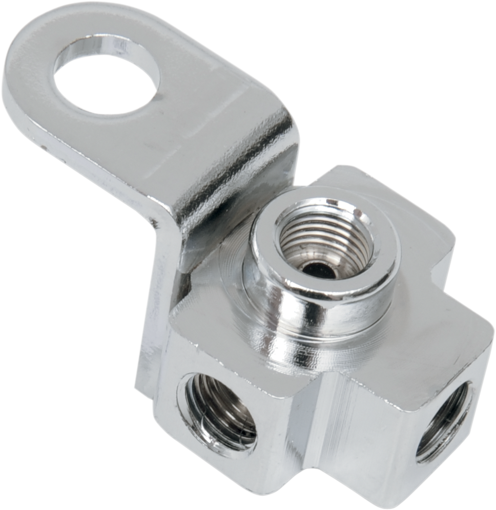 Union en T de la linea de freno trasero cromo