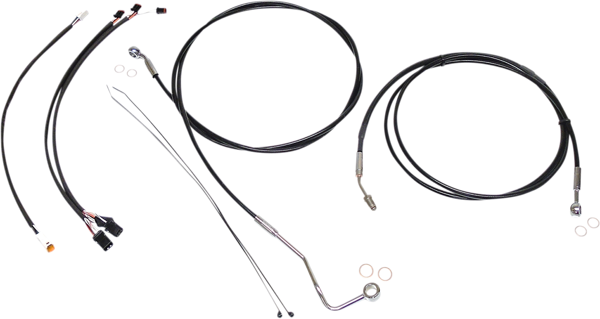 Control Cable Kit - XR - Black/Chrome