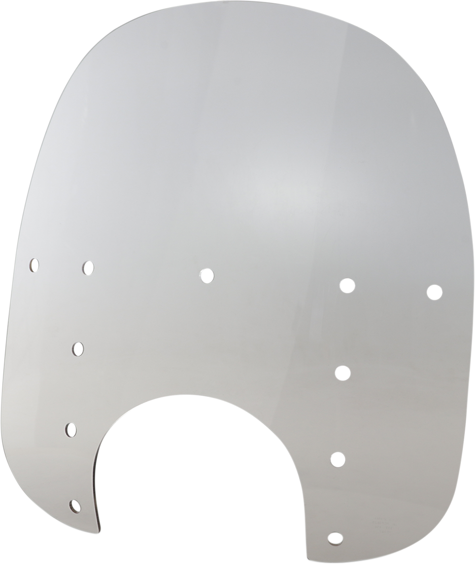 Fats Windshield - 17" - 9" Headlight Cutout - Solar - Plastic