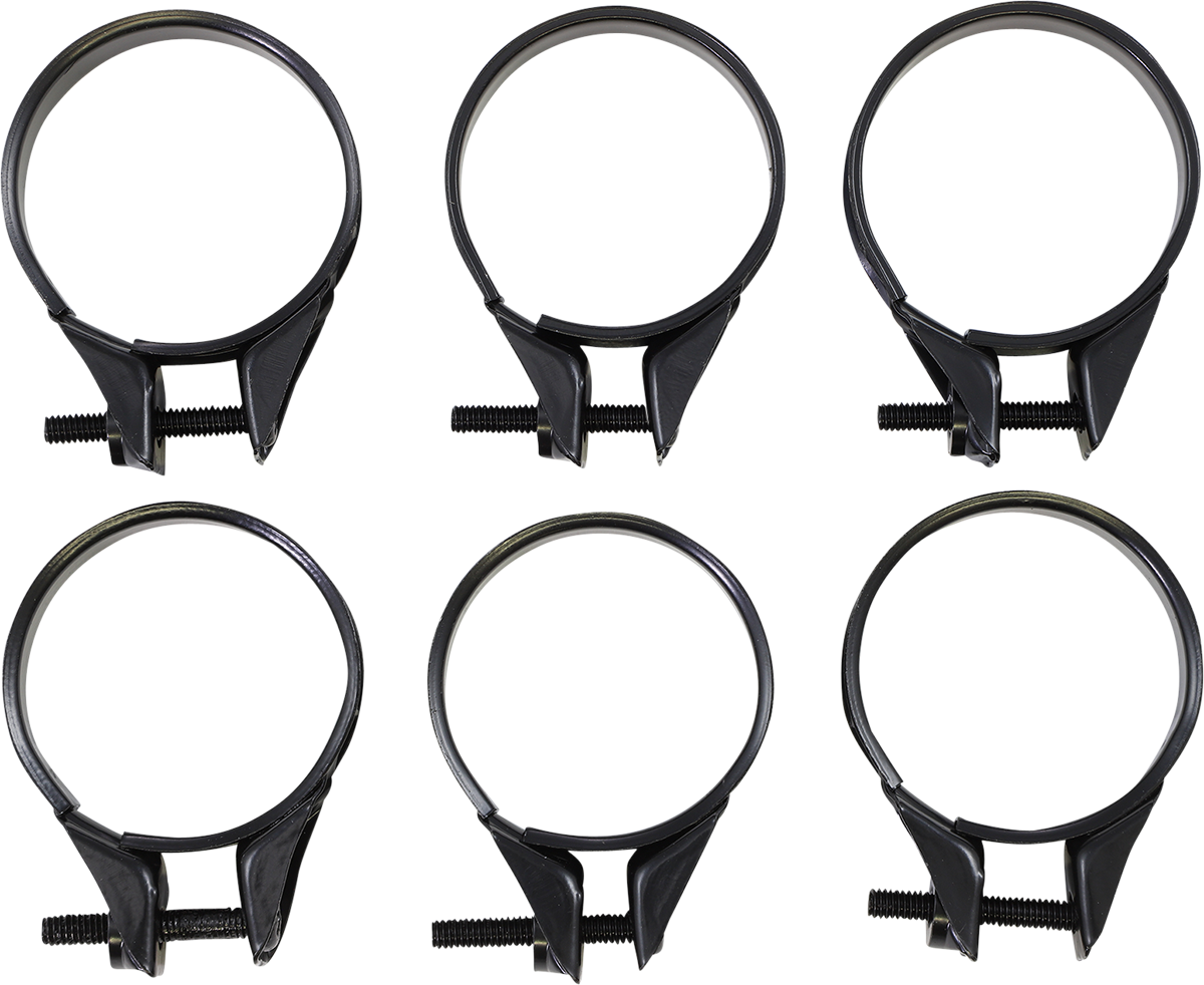 Carburetor Clamps - 35-38 mm - 6-Pack