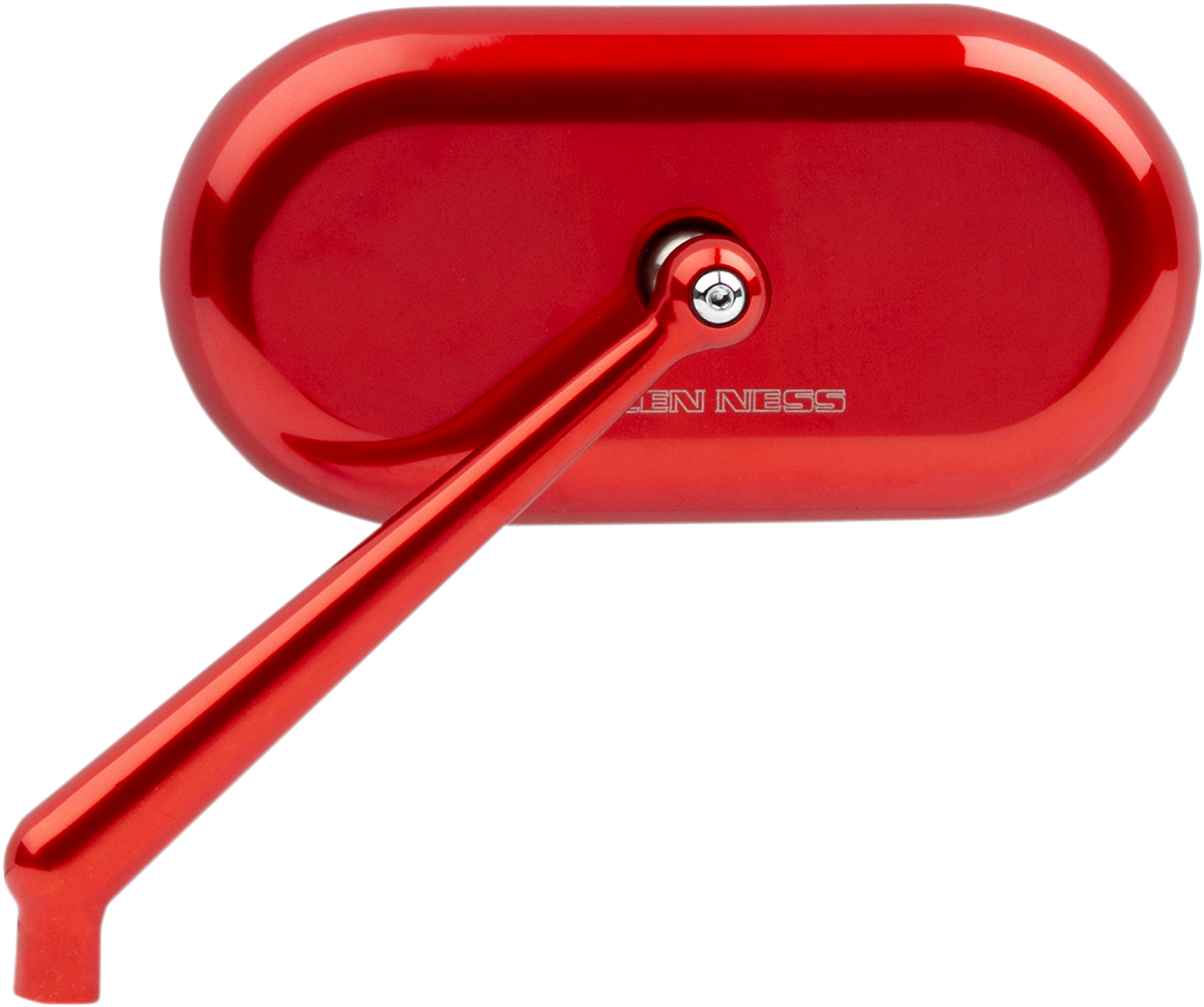 Oval Mirror - Red - Left