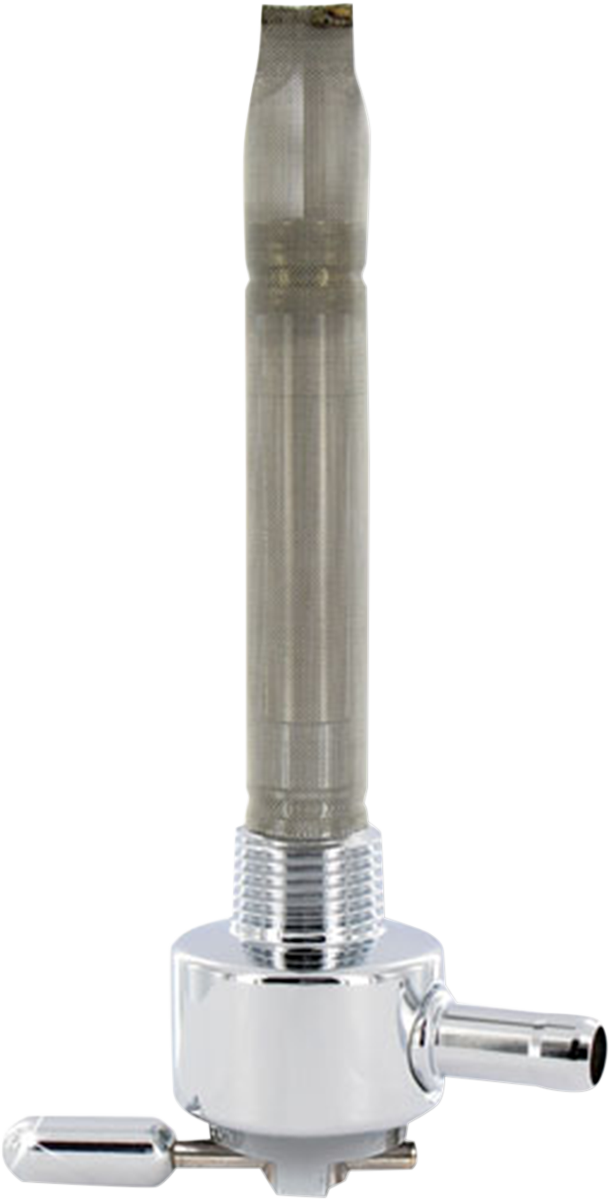 Fuel Valve - Chrome - 3/8" NPT - Round