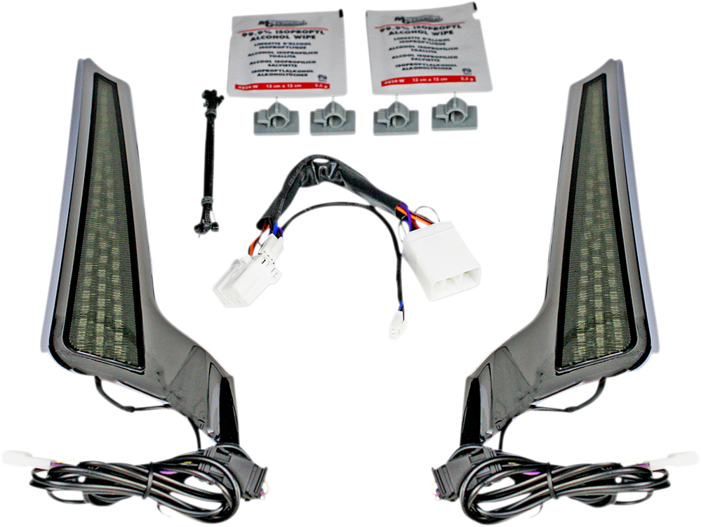 Fascia LED Light Panels - Chrome/Smoke