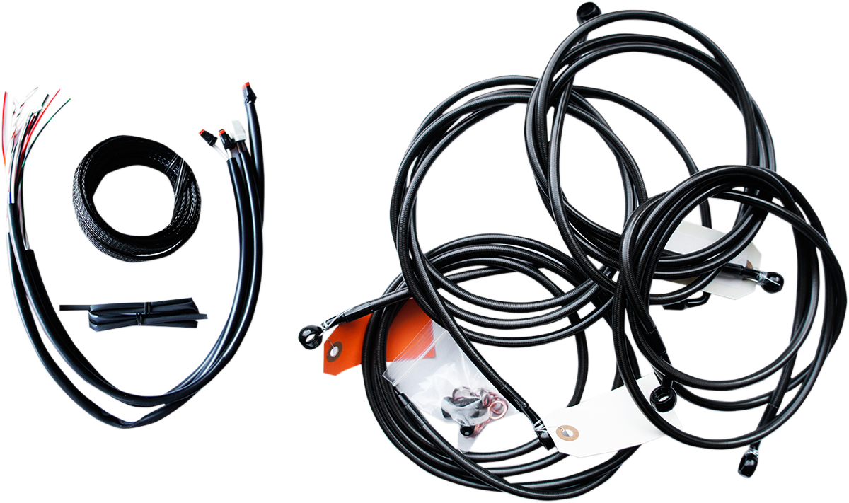 Cable Kit - 18" - 20" Ape Hanger Handlebars - Midnight