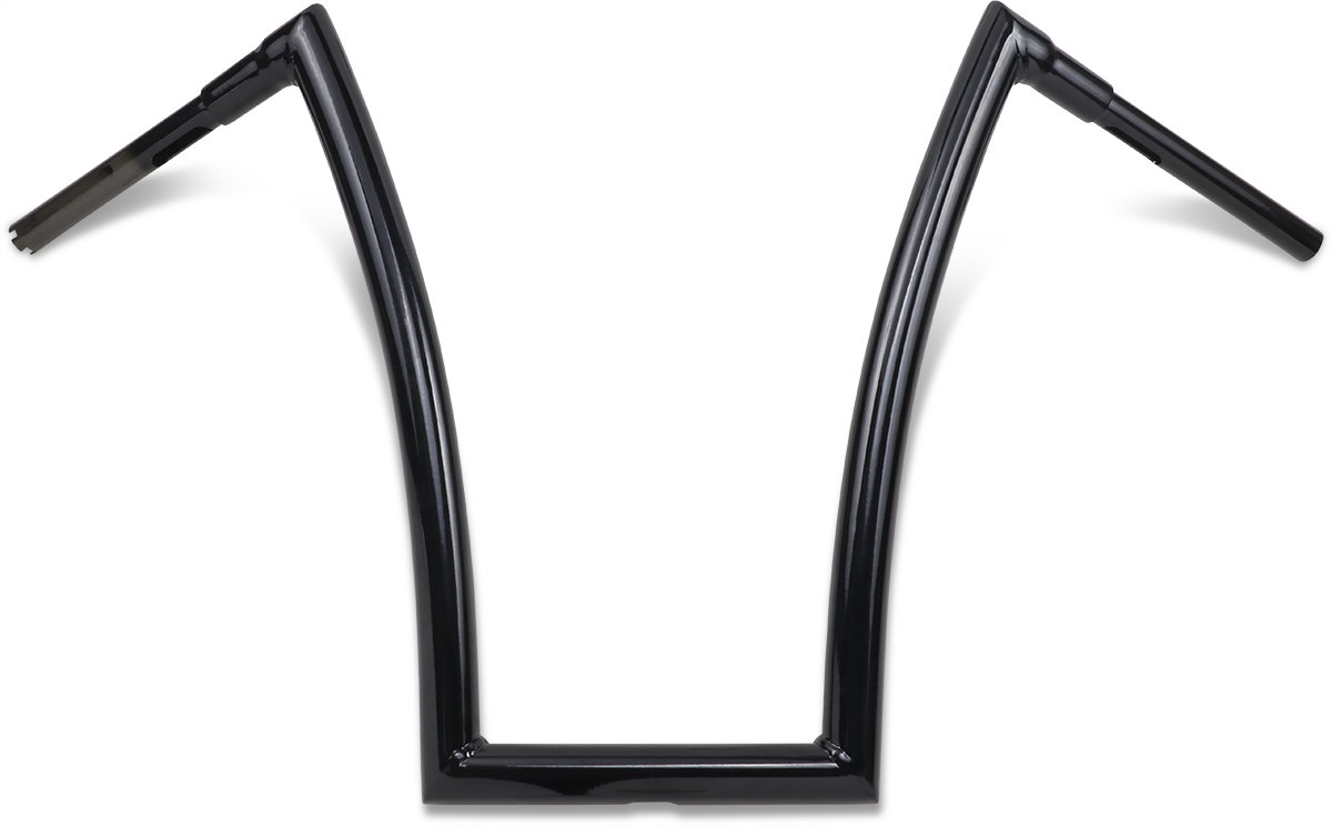 Gloss Black 1-1/2" Strip Handlebar with 20" Rise