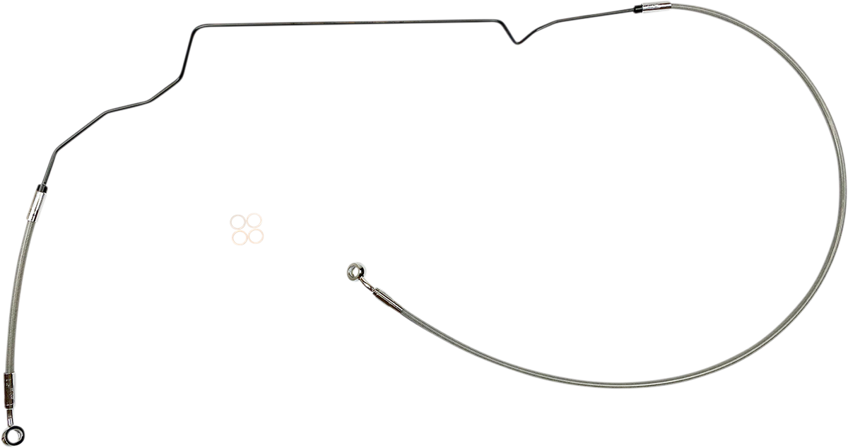 Brake Line Upper Indian Stainless Steel Chrome