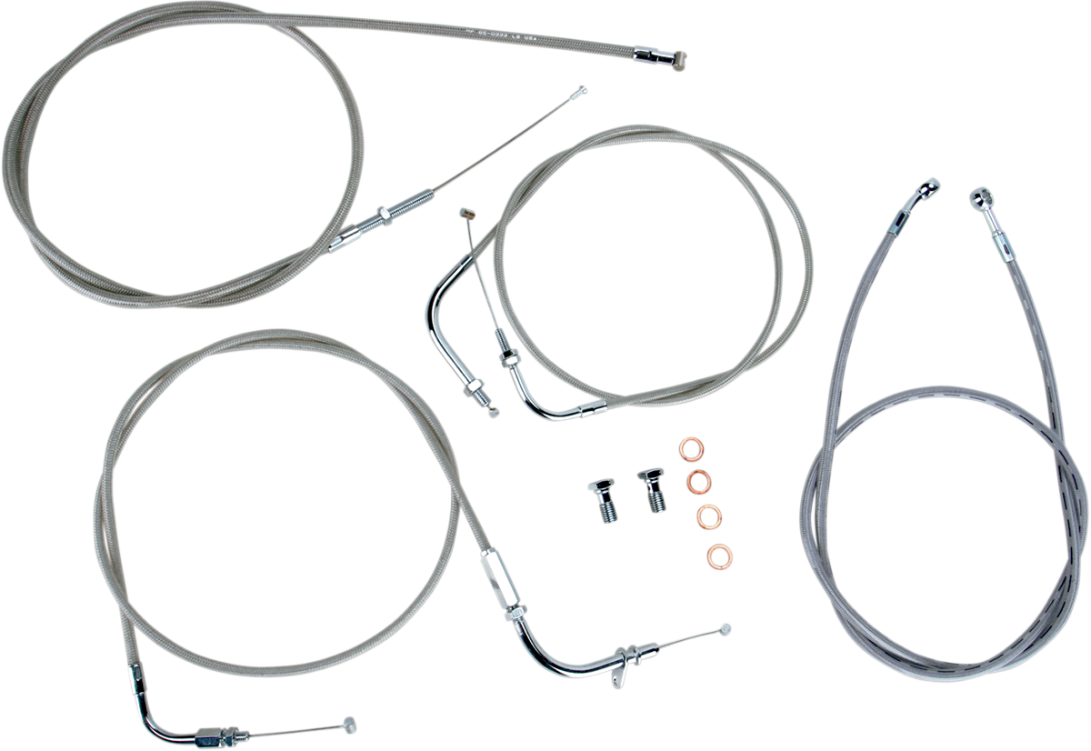 Cable Line Kit - 15" - 17" - XVS650CU - Stainless Steel