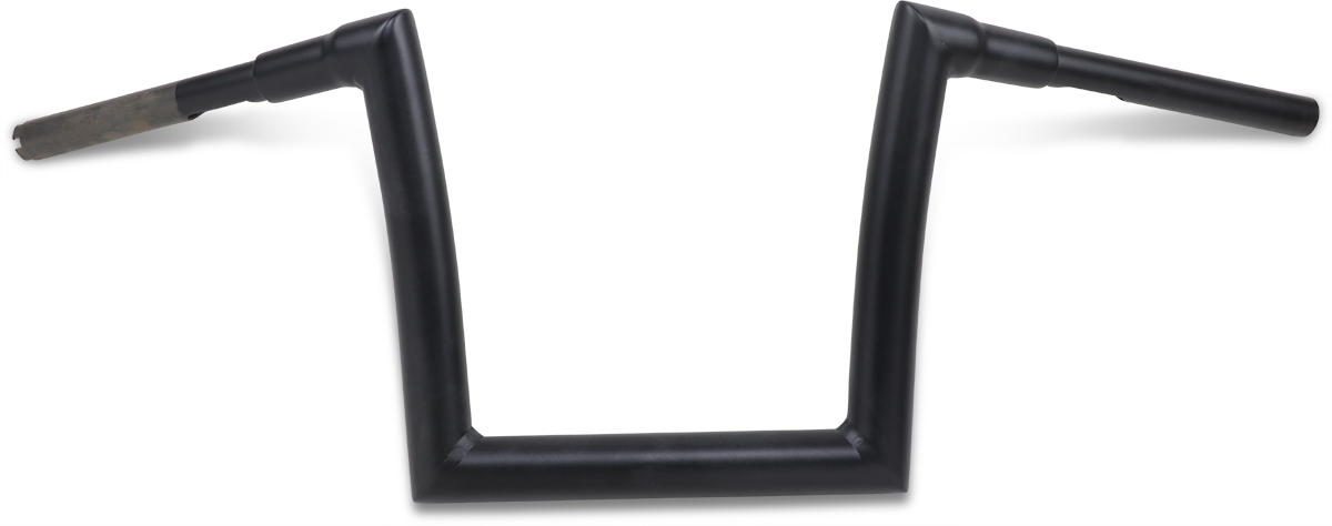 Flat Black 1-1/2" Strip Handlebar with 10" Rise