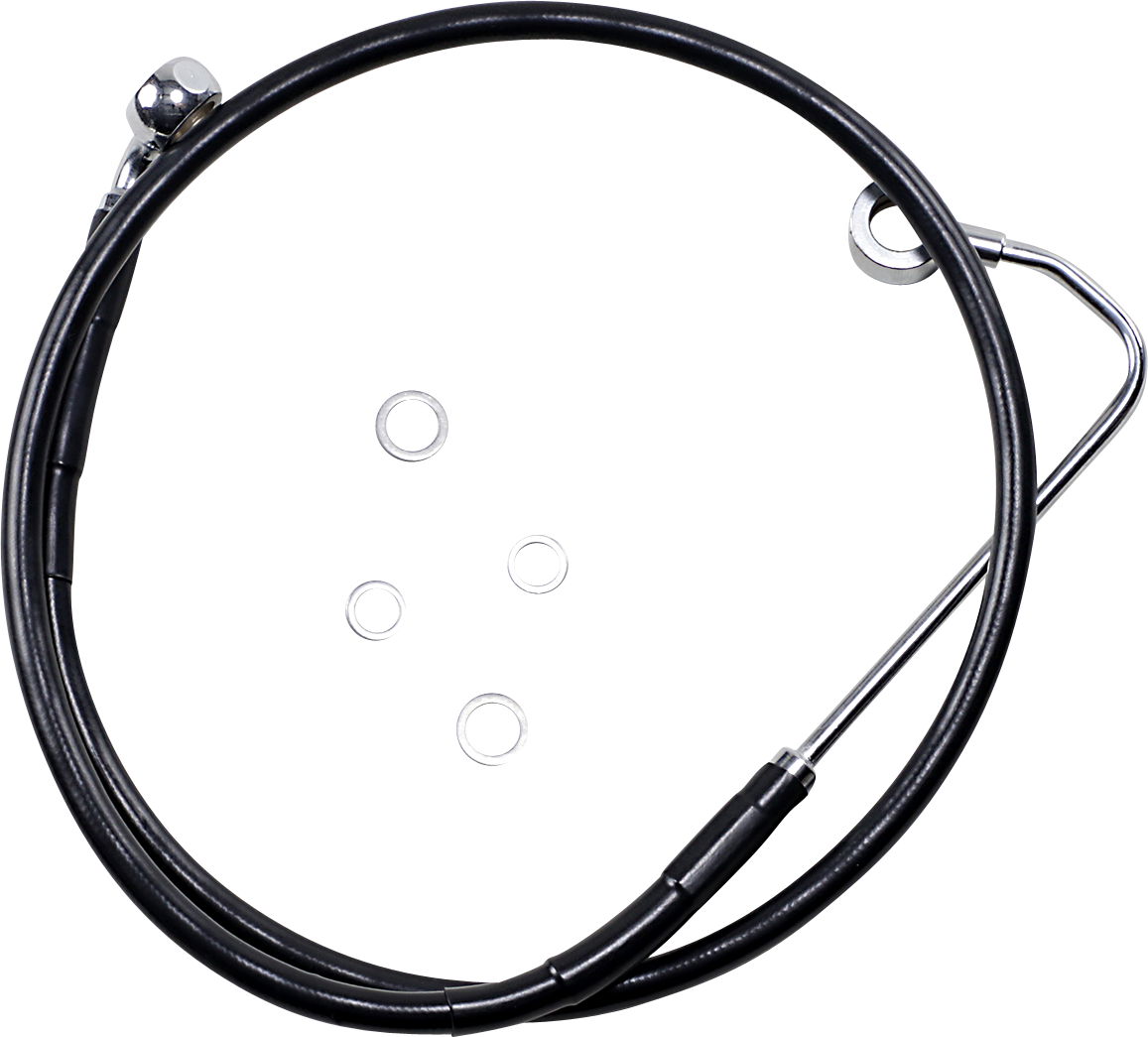 Brake Line - Front - Black - +10" - FXS '12-'13