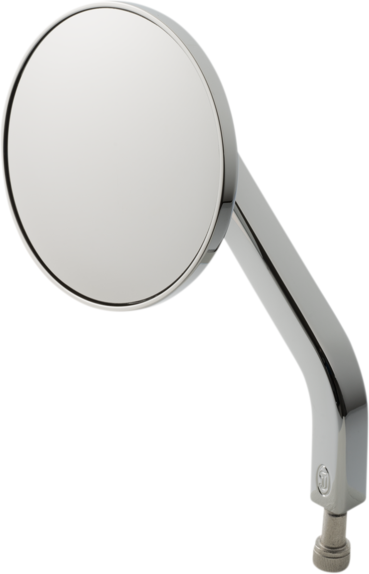 No. 7 Solid 3-1/4" Round Mirror - Chrome - Left