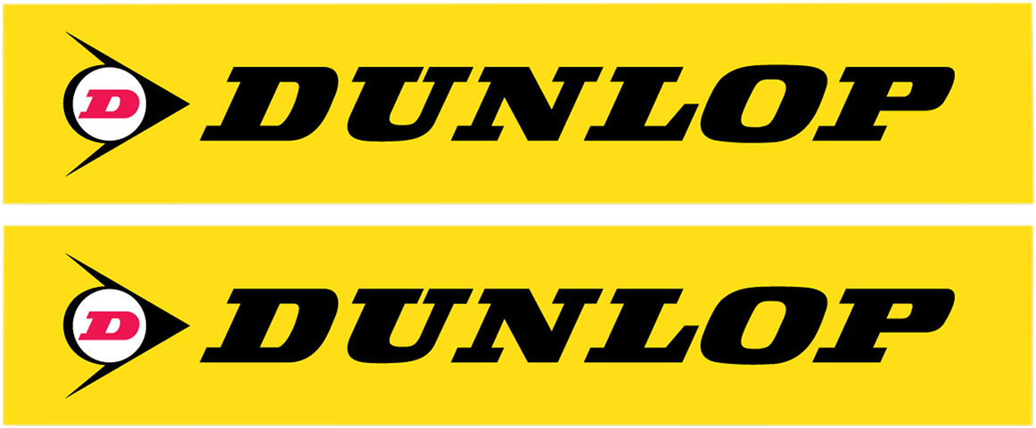 FX Swingarm Sticker - Dunlop - Yellow