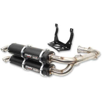 Stage 5 Sistema de Escapes Doble - Black TRINITY RACING para Maverick X3 2016-2018