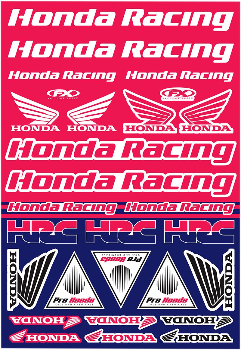 Decal Kit - Honda Racing