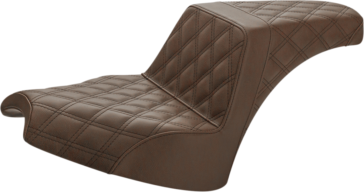 Step Up Seat - Driver/Passenger Lattice Stitch - Brown