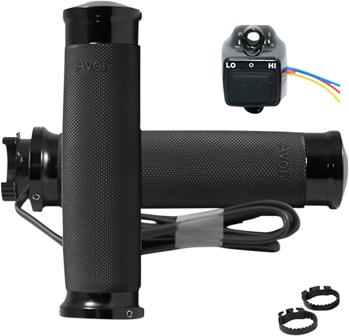 Grips - Heated - Custom Contour - Metric - Black