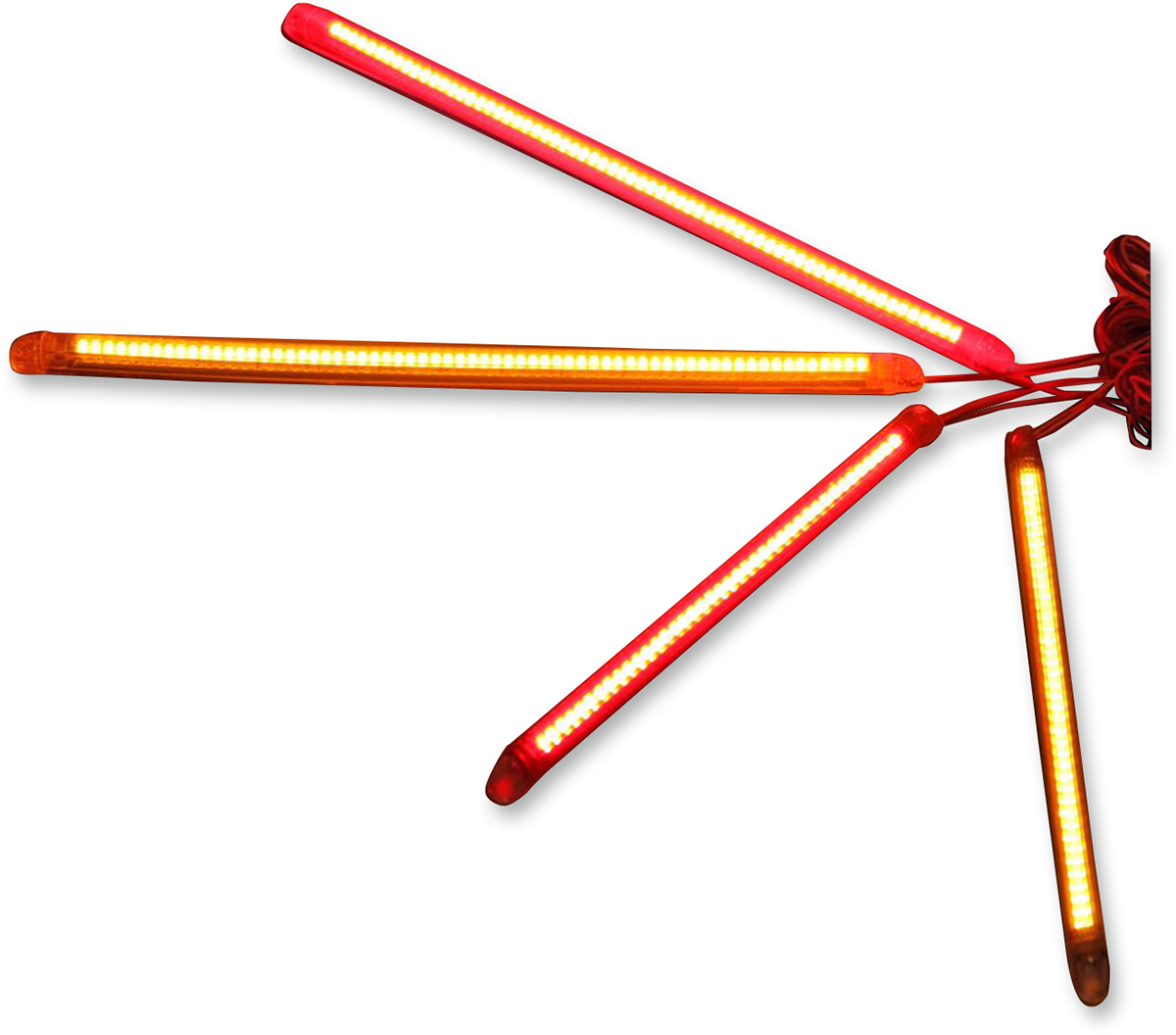 Flexible LED Strips - 40 LEDs - Amber/Smoke