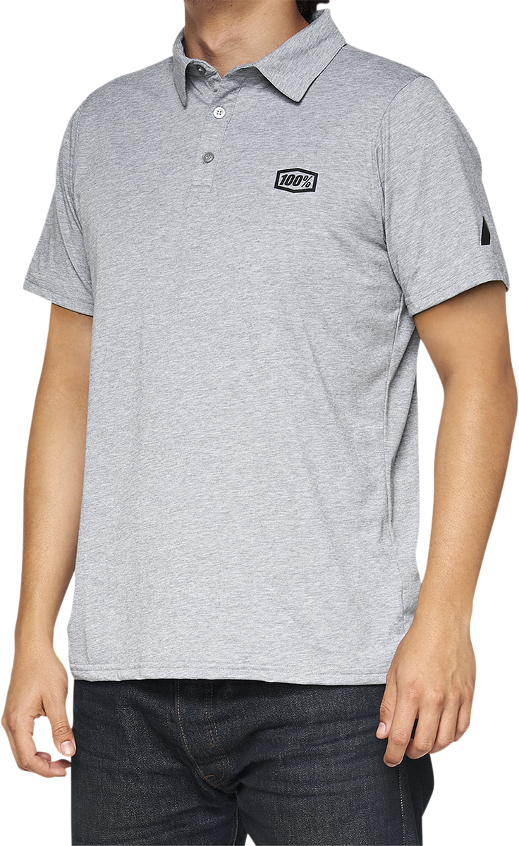 Corpo Polo Shirt - Heather Gray/Black - 2XL