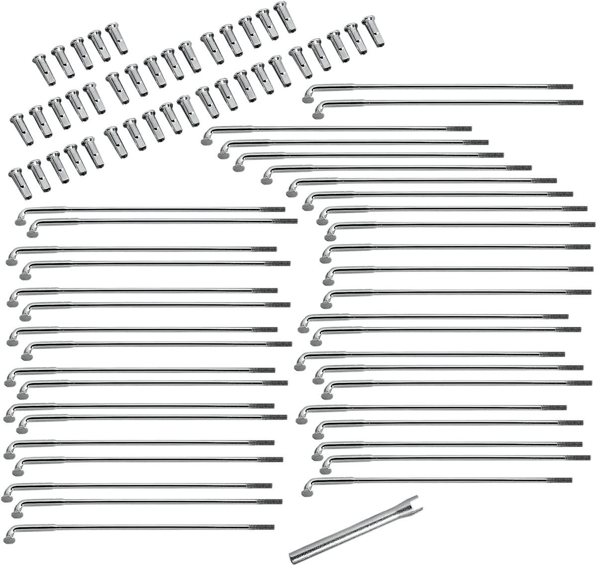 Rayos de 6-13/16" - Cromo