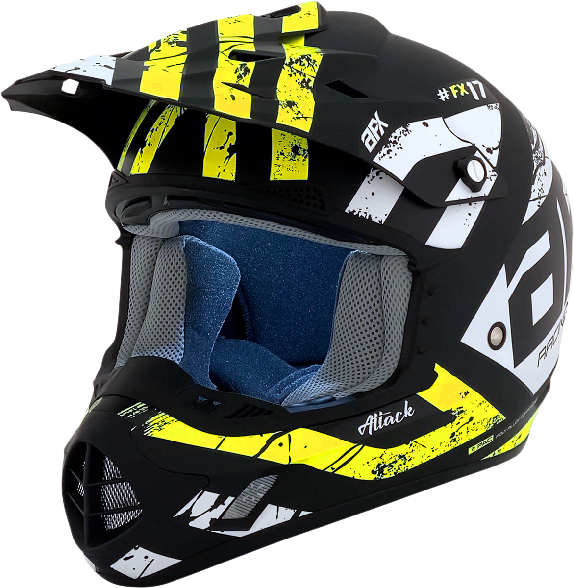 FX-17 Helmet - Attack - Matte Black/Hi-Vis Yellow - XS