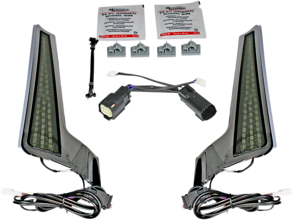 Fascia LED Light Panels - Chrome/Smoke