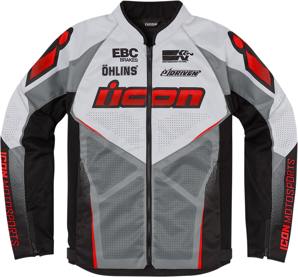 Chamarra Icon Hooligan Ultrabolt Gris/Rojo