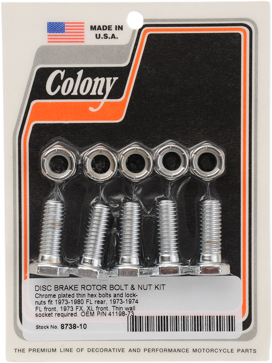 Front/Rear Rotor Bolts - '73-'80 FL