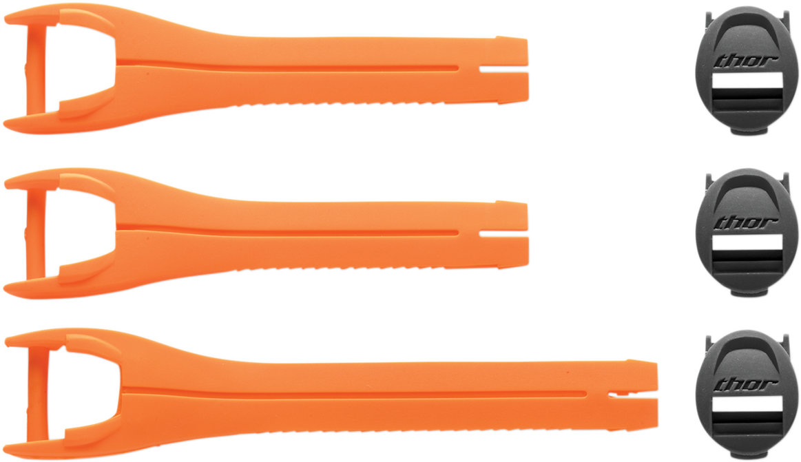 Blitz XP MX Boot Straps - Youth - Orange - Size 1-7