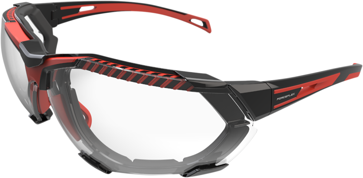 FF4 Sunglasses - Foam - Black/Red - Clear