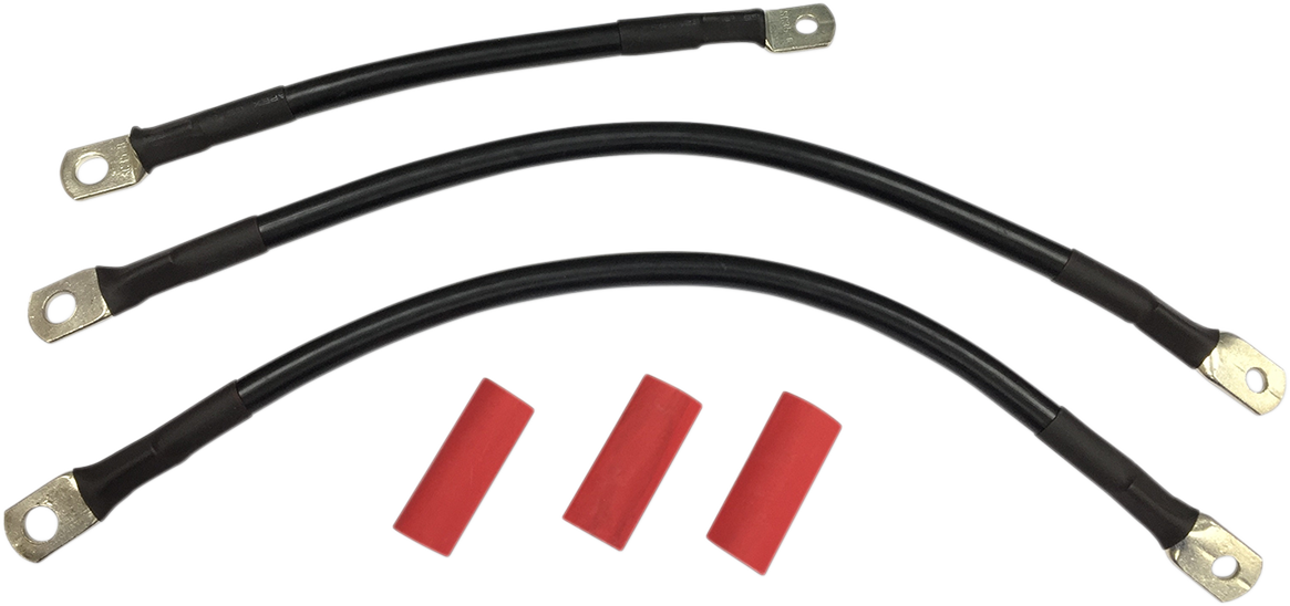 Black Battery Cable Set - '93-'08 FL