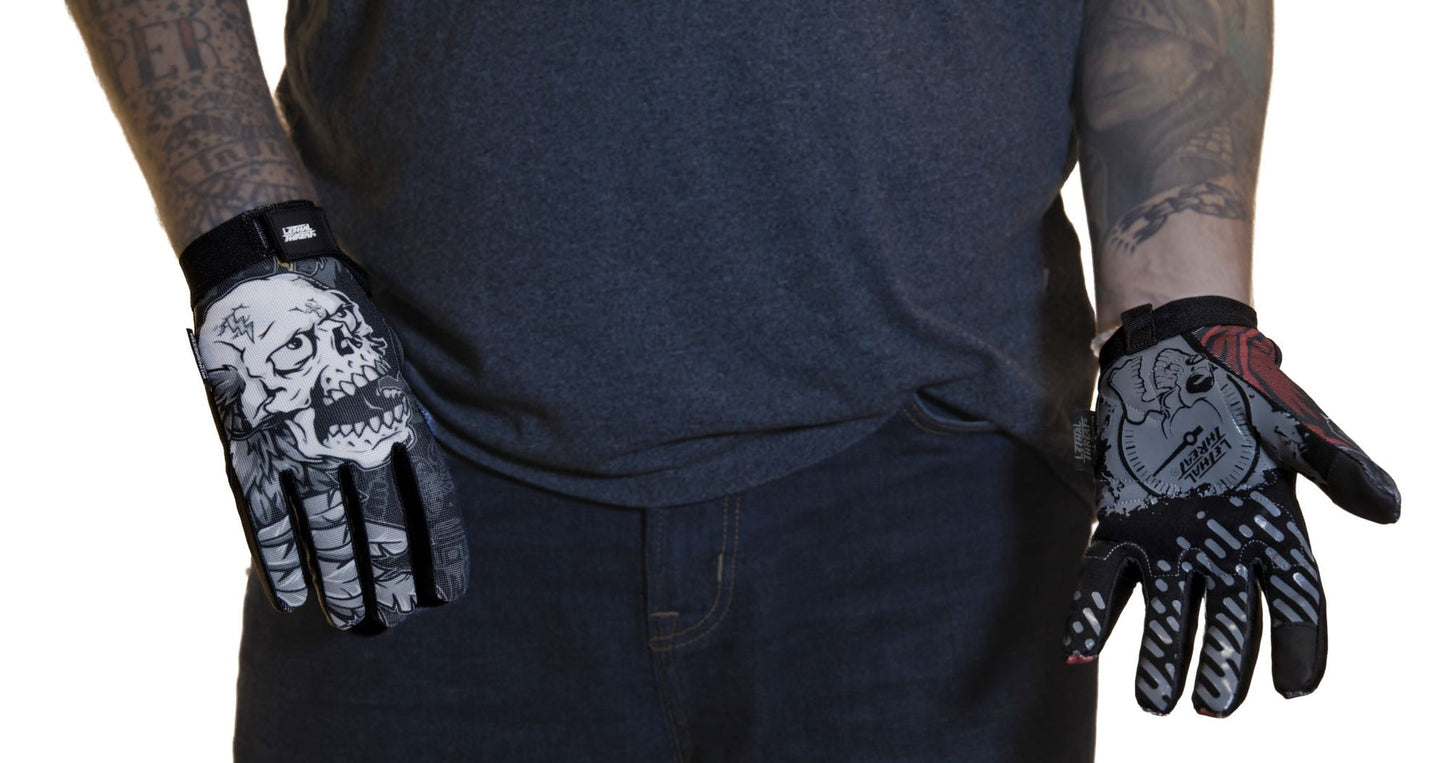 Guantes Lethal Threat Good & Evil Skulls