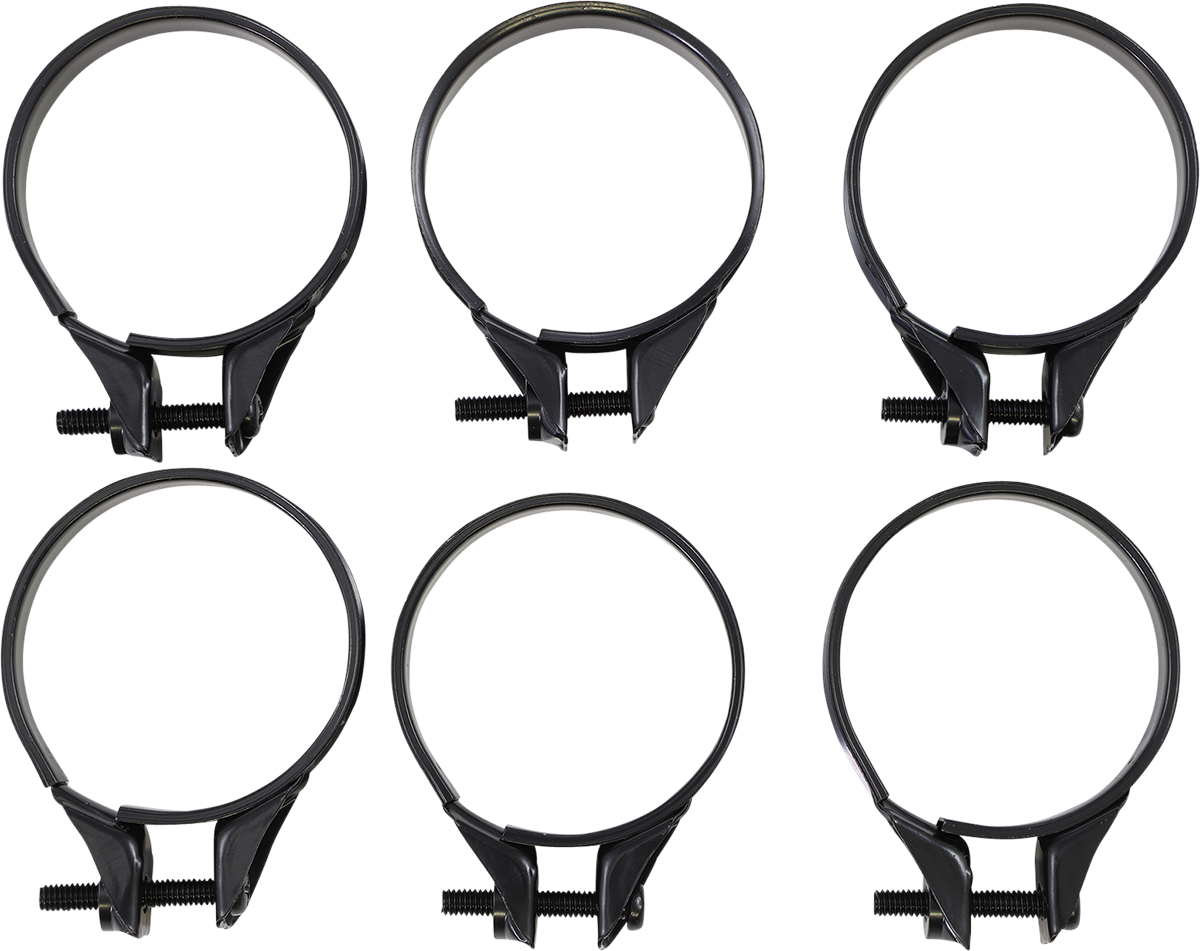 Carburetor Clamps - 41-44 mm - 6-Pack