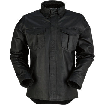 Camisa Z1R de Cuero, Motz - Negra